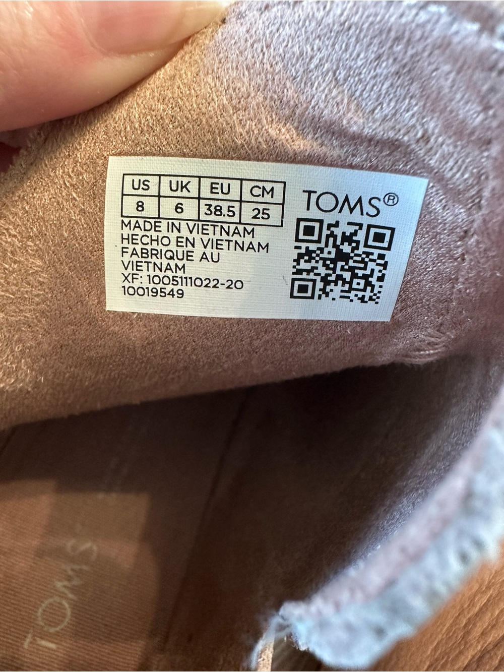 Toms Womens Blush/light tan Leather Everly Ankle Booties - Stylish Slip-On Hee - Picture 9 of 9